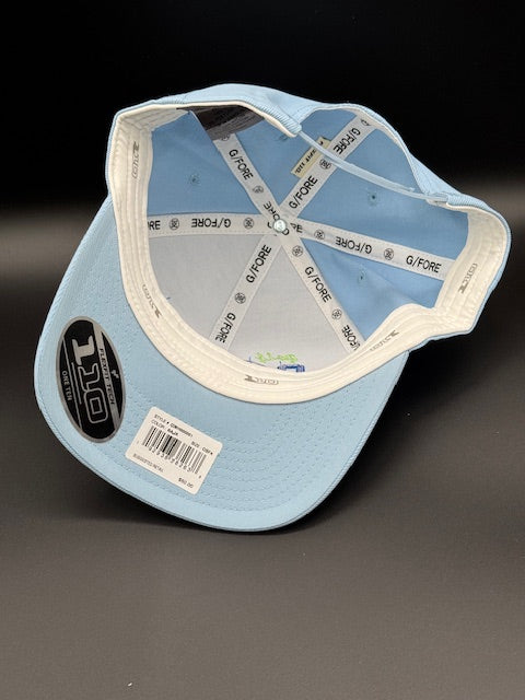 Adult 6 Panel "Golf Coast Kids" Carolina Blue w/ Bright Cobalt and Neon Green