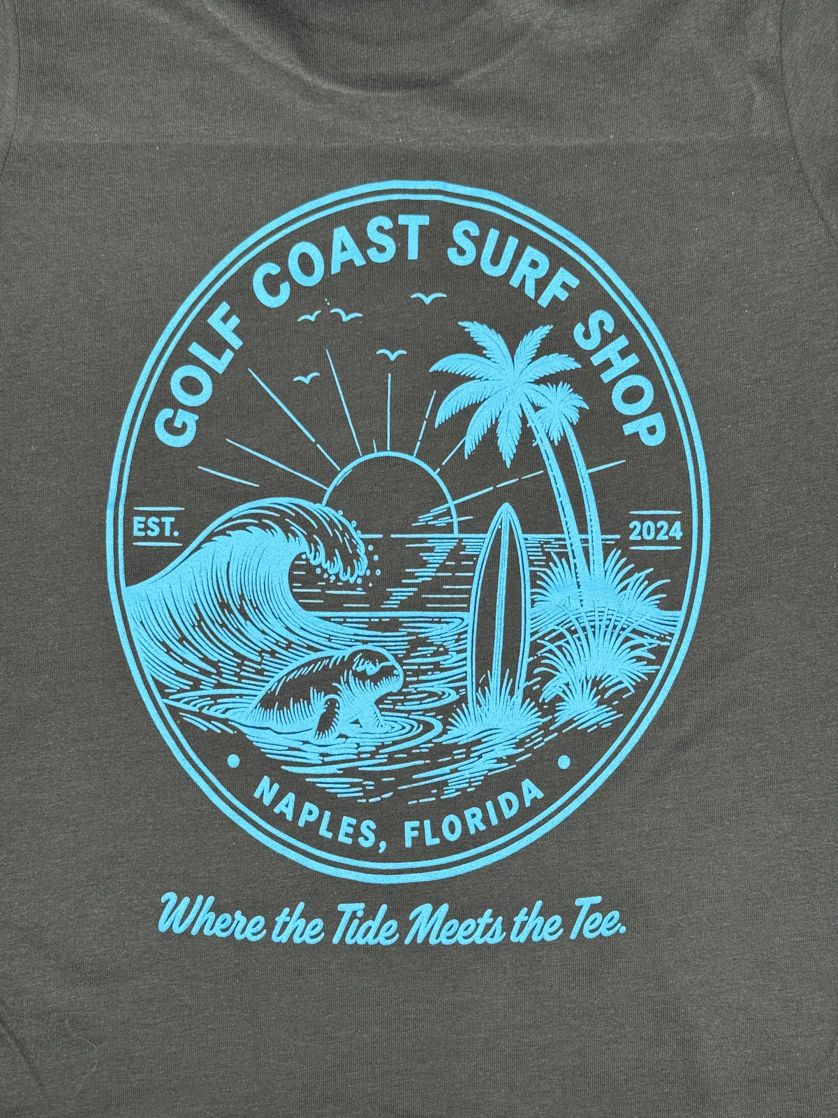Dark Gray "Big Wave" Range Tee - Youth Unisex