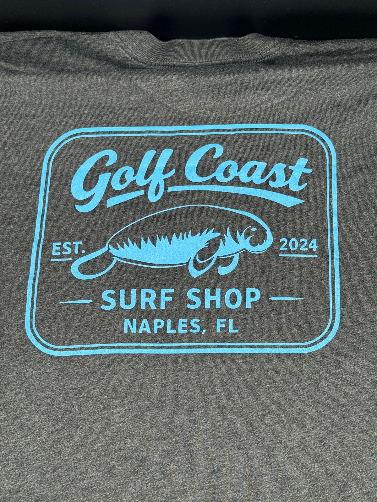 Dark Gray Heather "Manatee" Range Tee - Adult Unisex