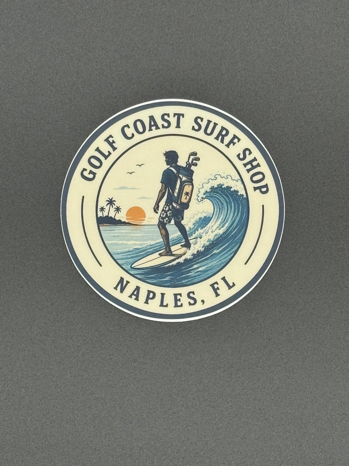 The Bogey Boarder Surf Shop Sticker