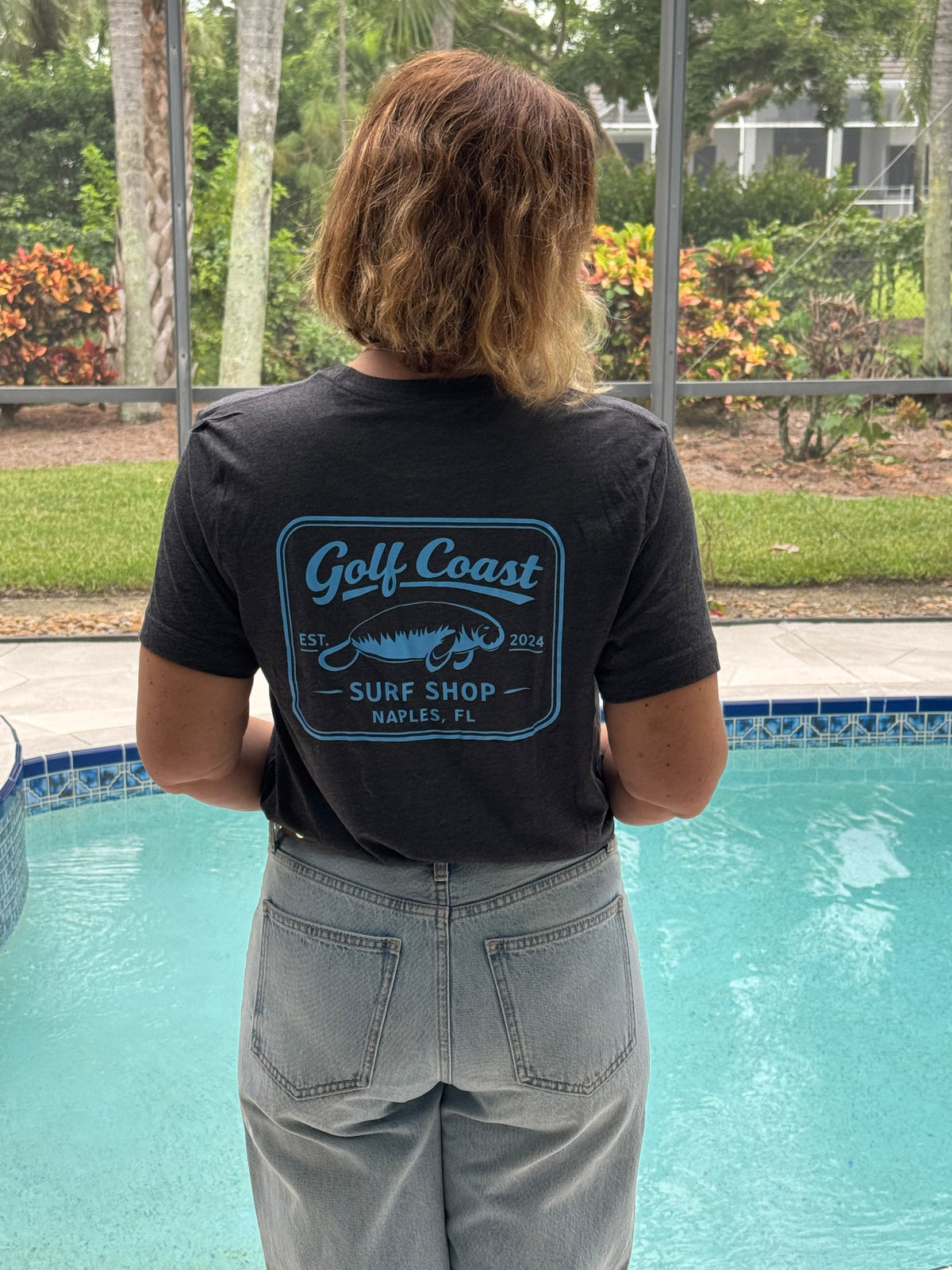 Dark Gray Heather "Manatee" Range Tee - Adult Unisex