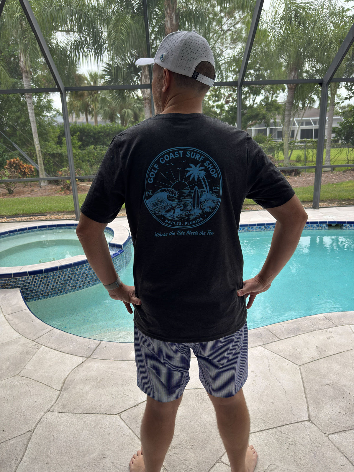 Dark Gray Heather "Big Wave" Range Tee - Adult Unisex