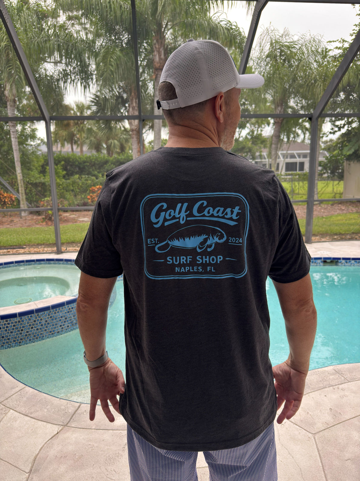 Dark Gray Heather "Manatee" Range Tee - Adult Unisex
