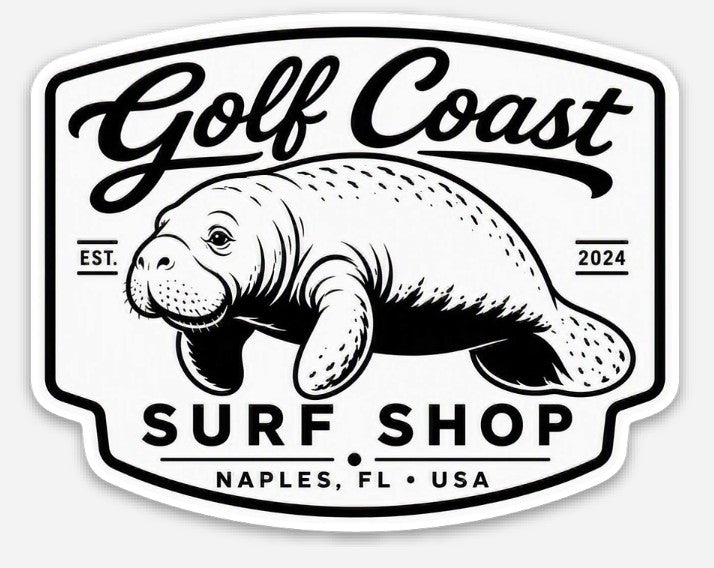 Manatee Surf Shop Sticker