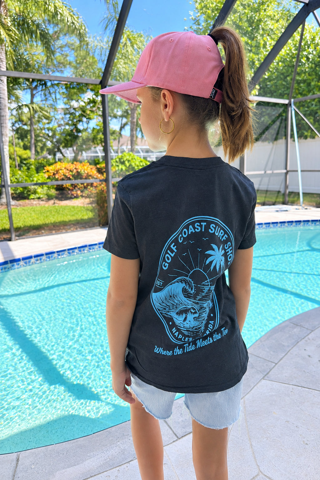 Dark Gray "Big Wave" Range Tee - Youth Unisex