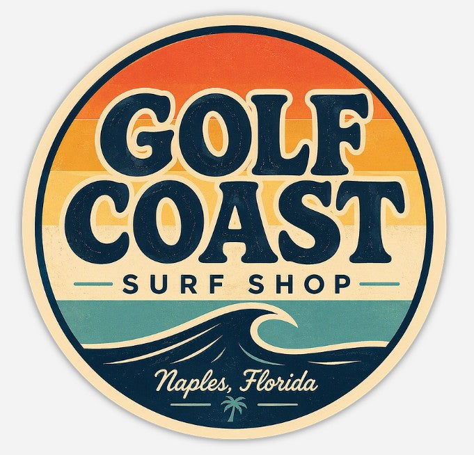 Old School Surf Shop Sticker