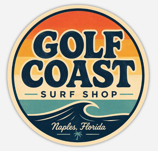Old School Surf Shop Sticker